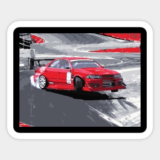 Daigo Saito ebisu circuit D1GP JZX100 JUMP CHASER DRIFT MACHINE Sticker